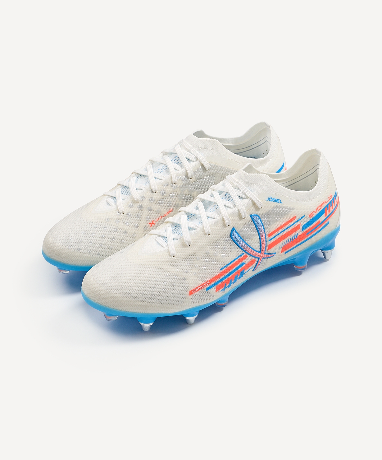 Бутсы футбольные Jogel Evofly SG Prime White\blue