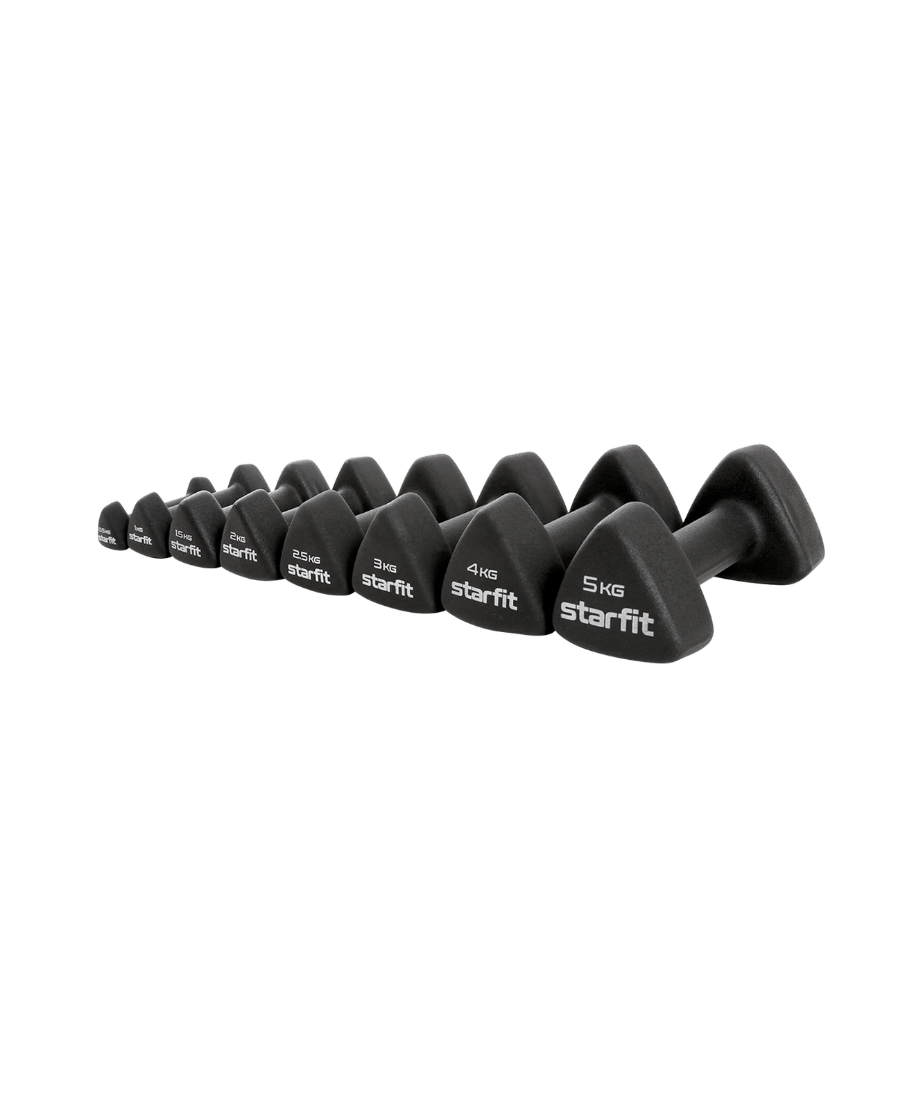 Гантель неопреновая 1 кг Star Fit DB-205 черный