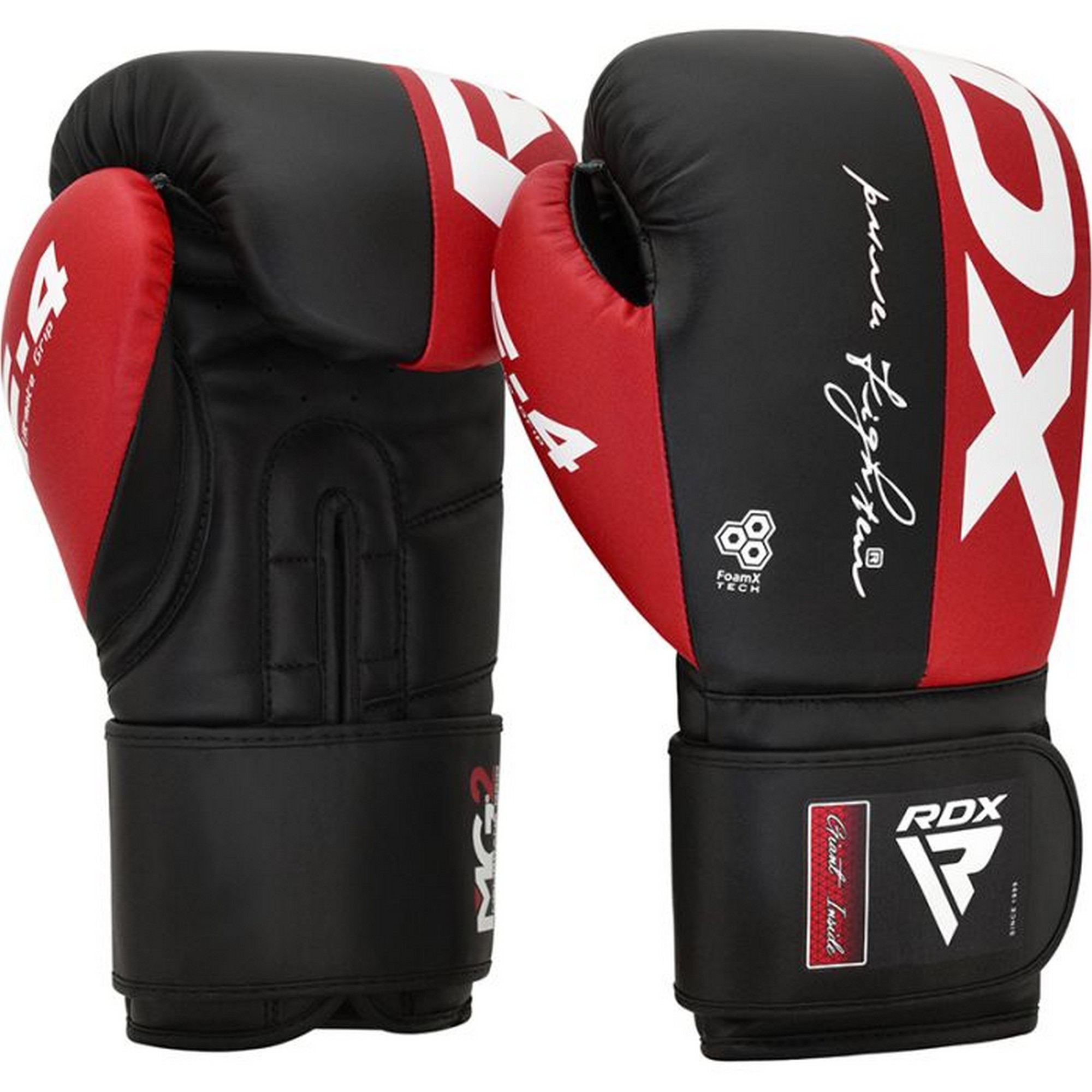 Перчатки тренировочные RDX BGR-F4R-10oz красный\черный