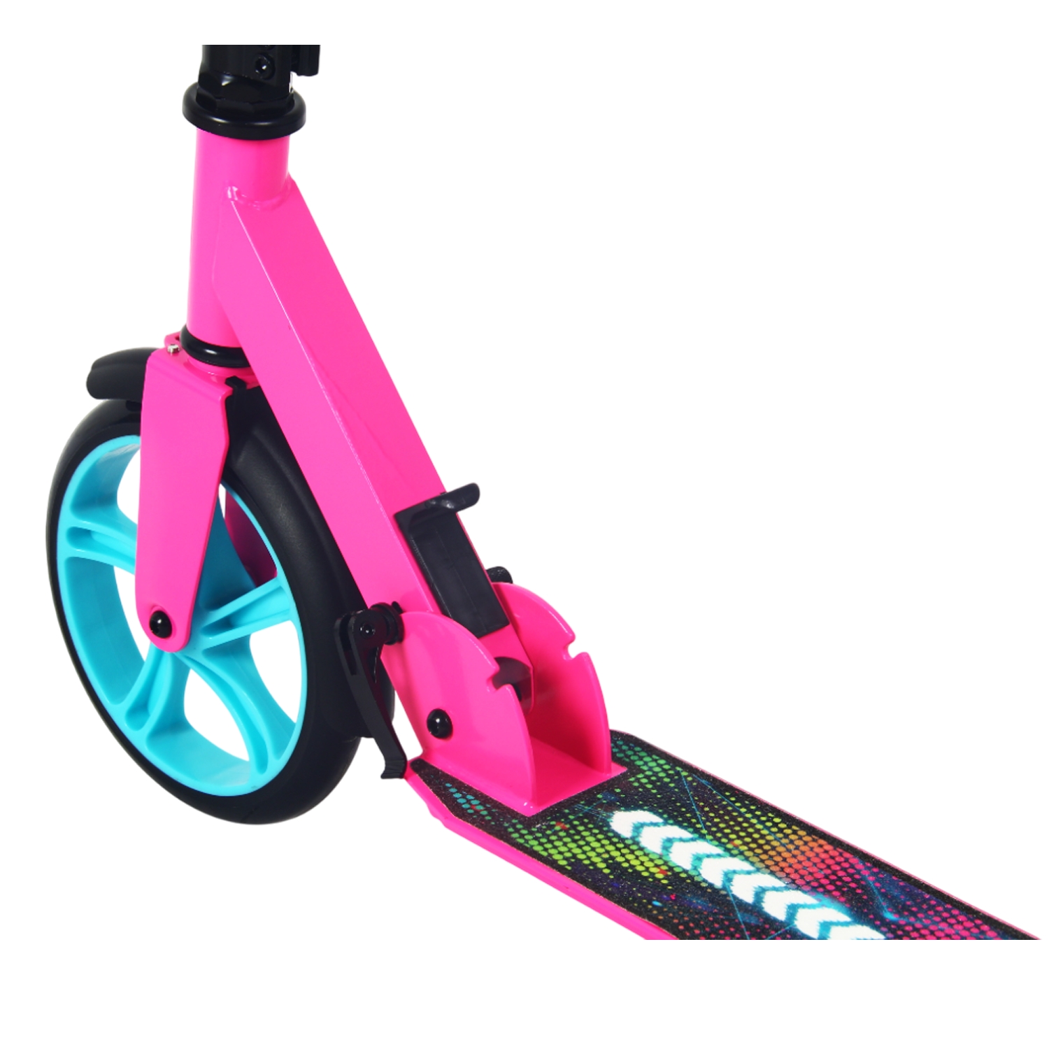 Самокат 200мм RGX RGX-SA200-30 pink (фонарь в подарок)