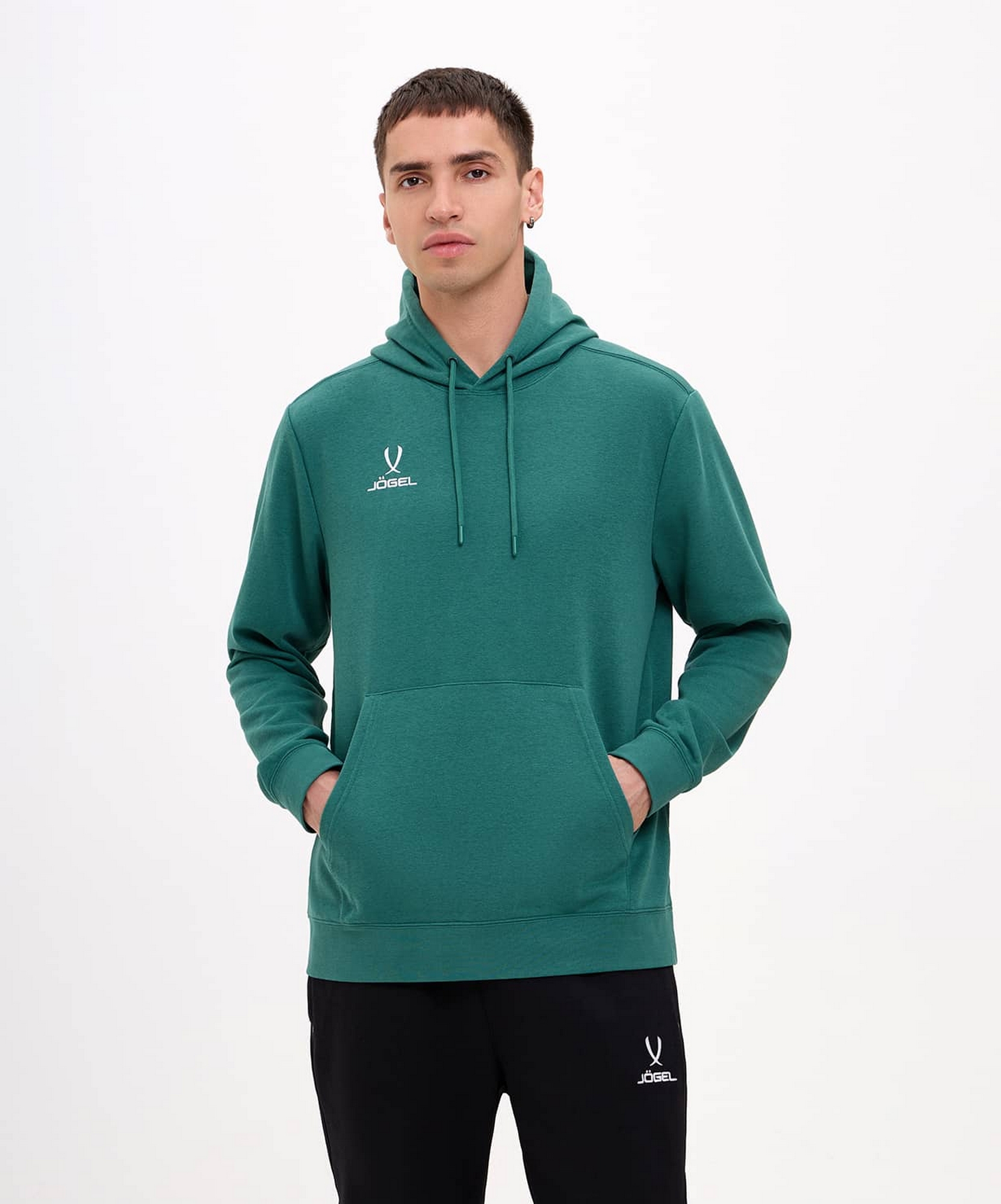 Худи Jogel ESSENTIAL Cotton Hoodie, темно-зеленый