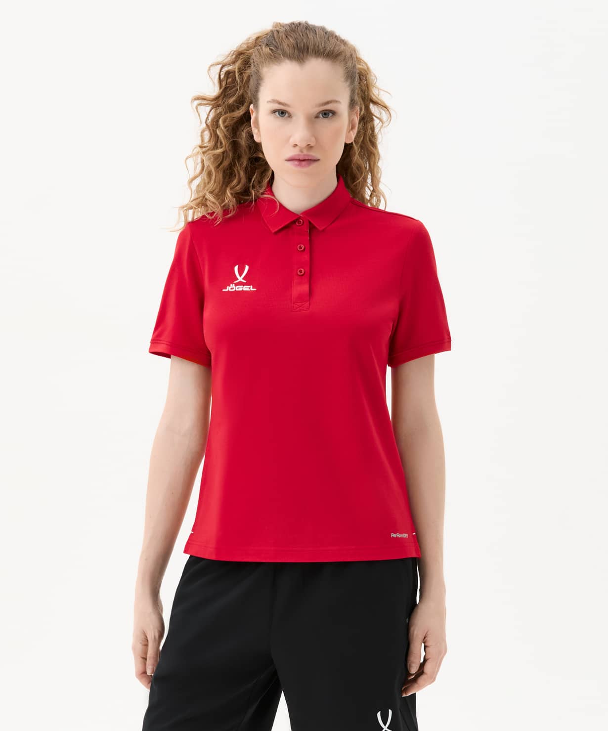 Поло женское Jogel PREMIER PerFormDRY CVC Polo W, красный