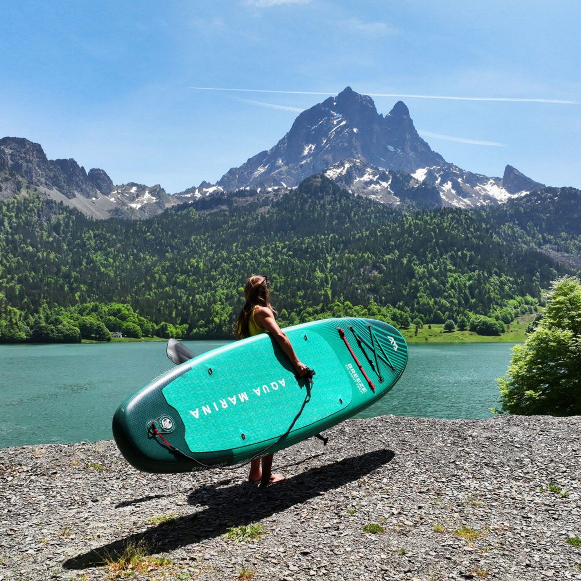 SUP-доска 300х76х12см, насос, весло, лиш, киль, ремнабор, сумка, до 100кг Aqua Marina Breeze BT-23BRP