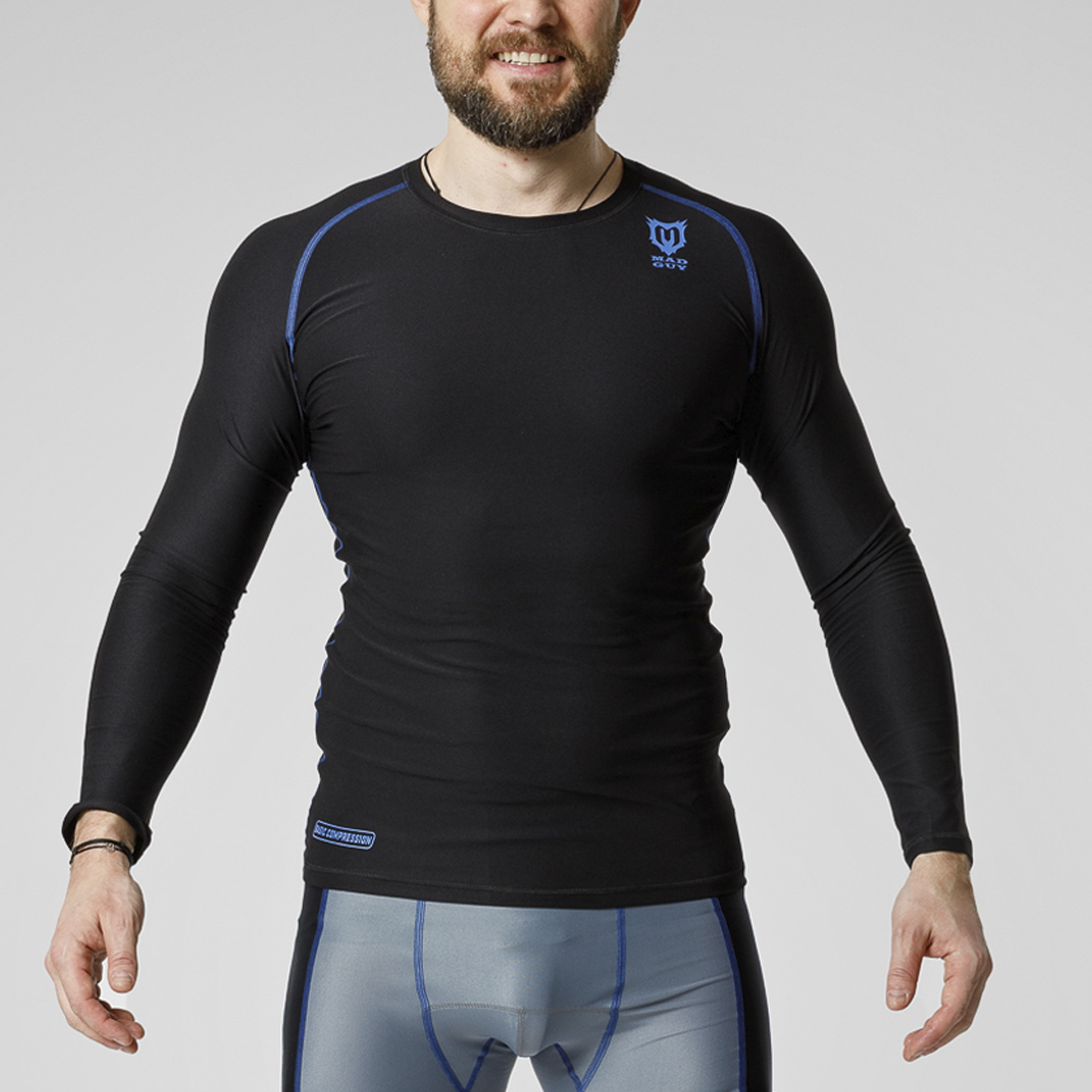 Футболка с длинным рукавом Mad Guy Basic Compression JR