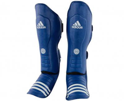 Защита голени и стопы Adidas WAKO Super Pro Shin Instep Guards синяя adiWAKOGSS11