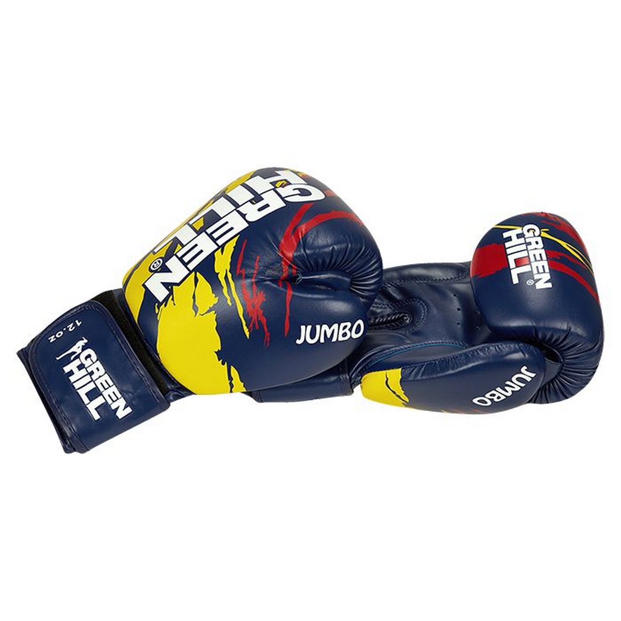 Перчатки для тайского бокса Green Hill JUMBO BGJ-2290 сине-желтый