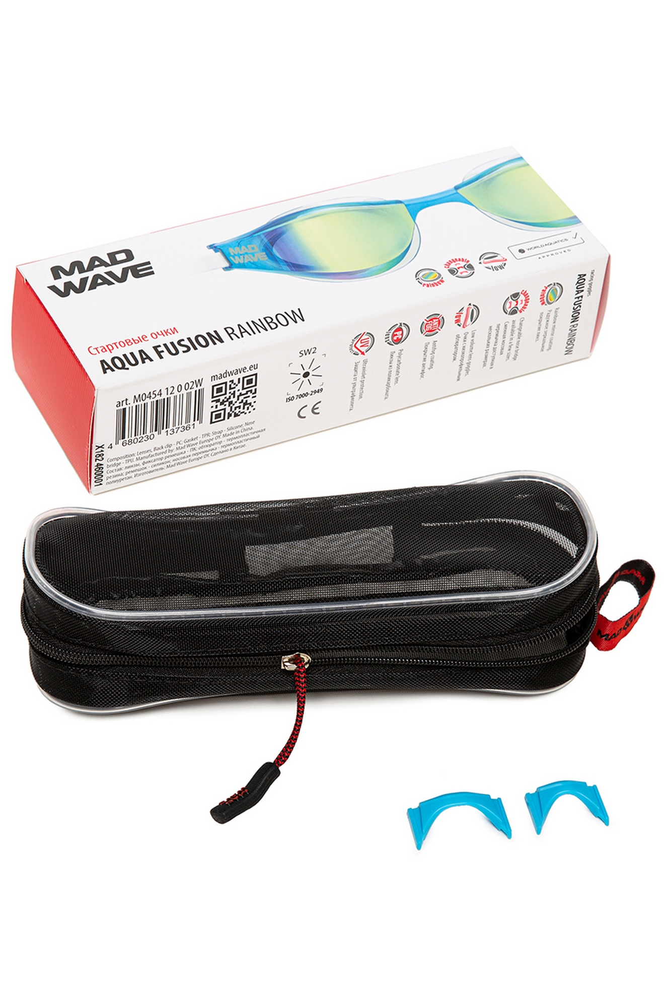 Стартовые очки Mad Wave Aqua fusion rainbow M0454 12 0 02W Белый