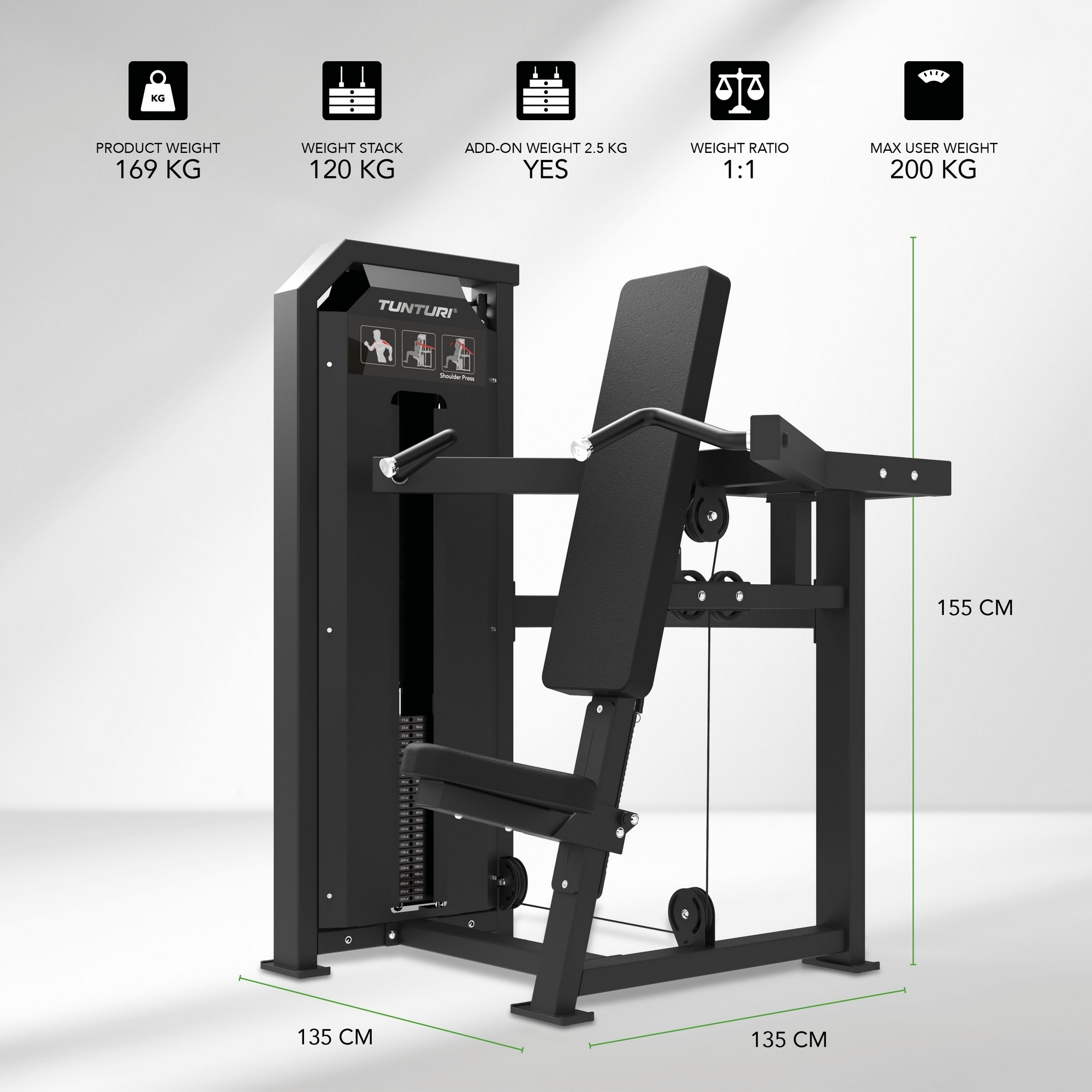 Tunturi 25PVS12000 Жим от Плеч | Premium Fitness