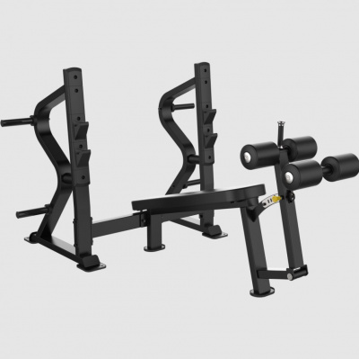 Олимпийская скамья с отрицательным наклоном для жима Impulse SL7030 | Premium Fitness
