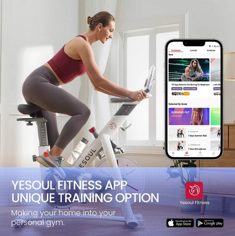 Велотренажер с нагрудным пульсометром Yesoul Smart M1 M1WHITEV206 White