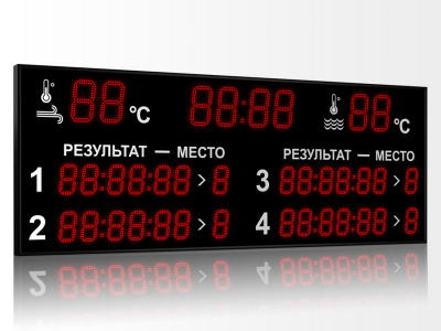 Табло для плавания Импульс 713-D18x8-L4xD13x7-T-T2