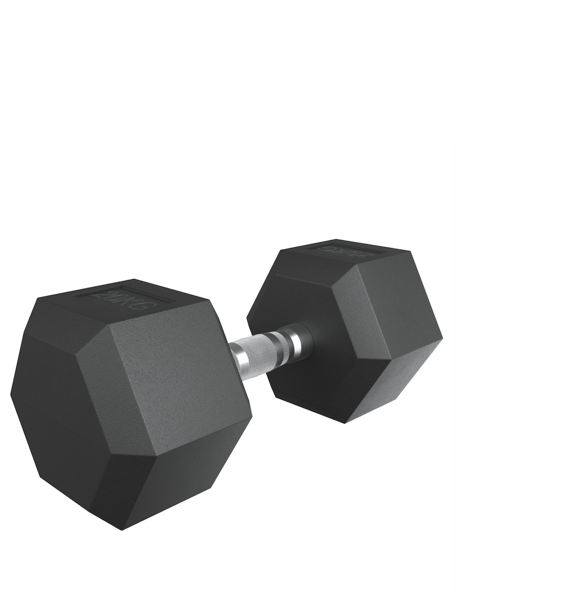 Гантель гексагональная 20 кг обрезиненная UnixFit DBHEX20