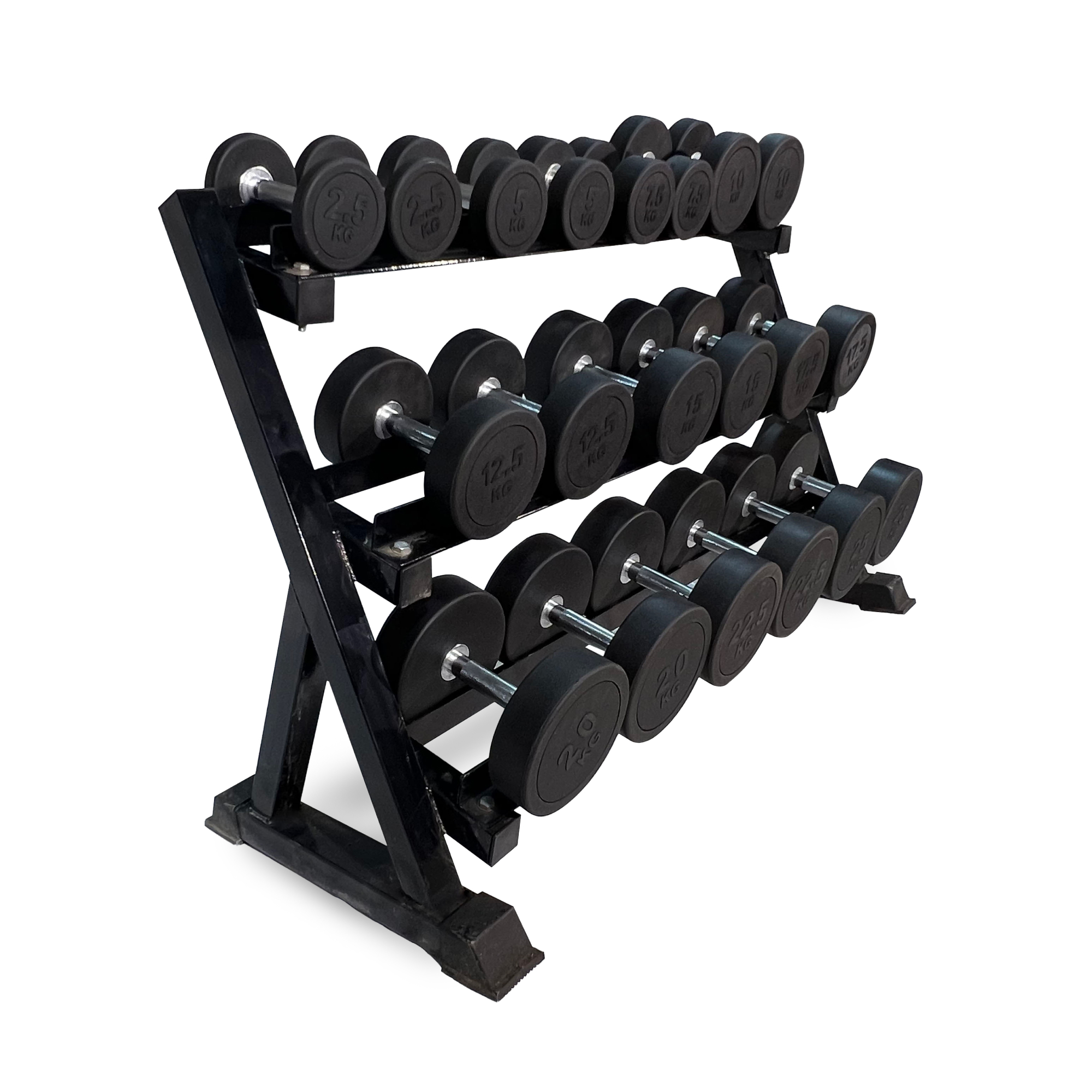 Стойка для гексагональных гантелей UnixFit DumRack Hexagon PRO (300 кг) DBRKHEXPBK300