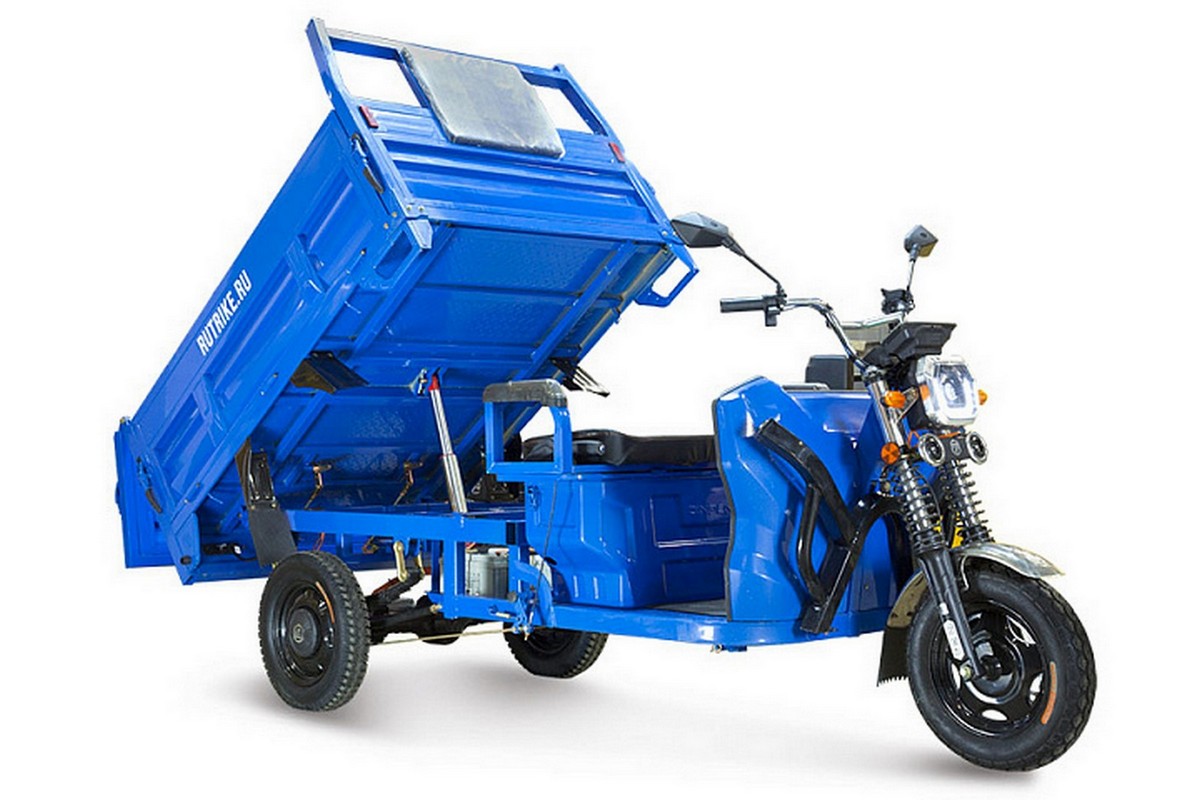 Грузовой электрический трицикл RuTrike D5 1700 гидравлика (60V1200W) 024732-2798 темно-зеленый