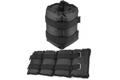Утяжелители 3кг (2х1,5кг) Sportex нейлон AW400-3 черный