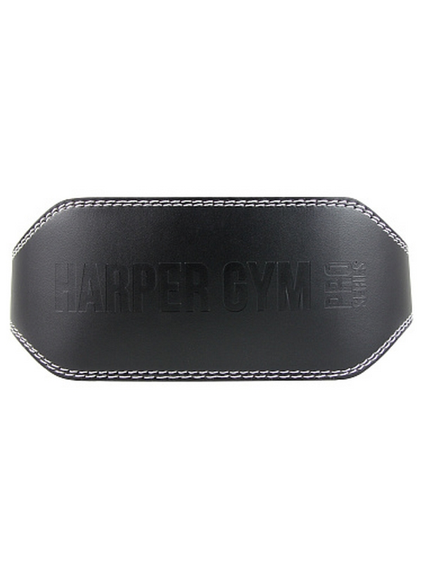 Пояс для тяжелой атлетики (широкий) черный иск. кожа ПУ Harper Gym Pro Series NT50431 черный