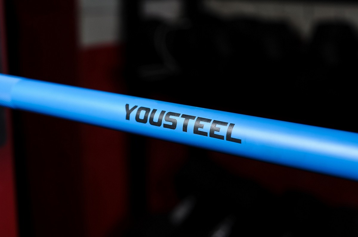 Гриф L2200мм D50мм YouSteel Training Bar XF-20, 20 кг синий + хром