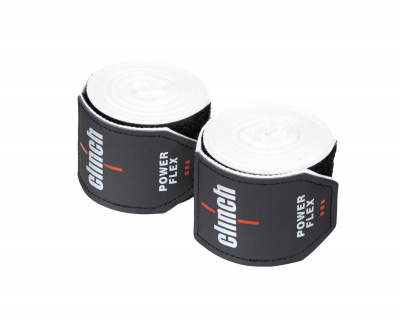 Бинты боксерские 350см Clinch Boxing Hand Wrap Power Flex C239 белый длина 3.5 м