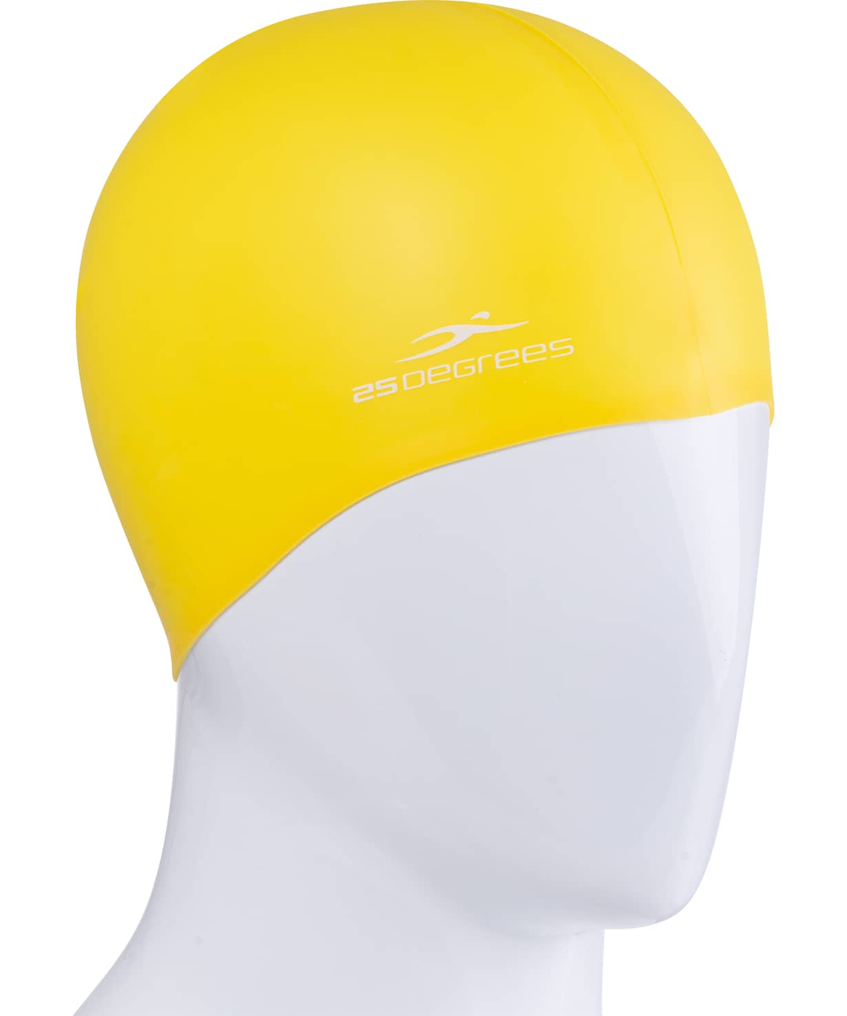 Шапочка для плавания 25DEGREES Nuance Yellow, силикон, детский