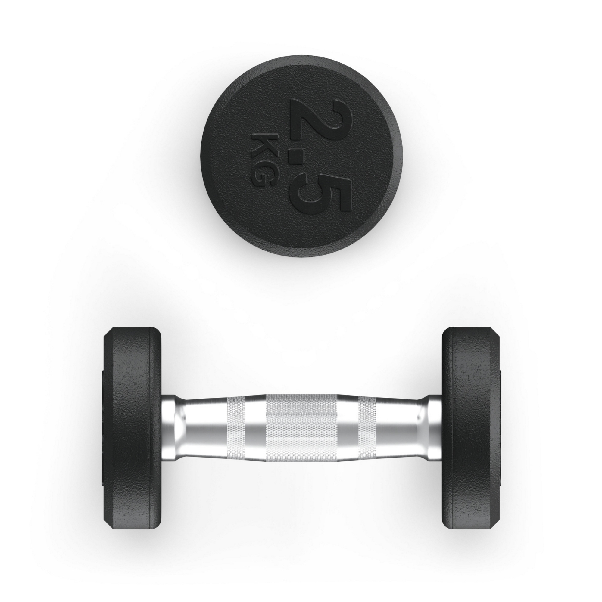 Гантель круглая обрезиненная 2,5 кг UnixFit PRO DBRND2_5PBKx2 2 шт