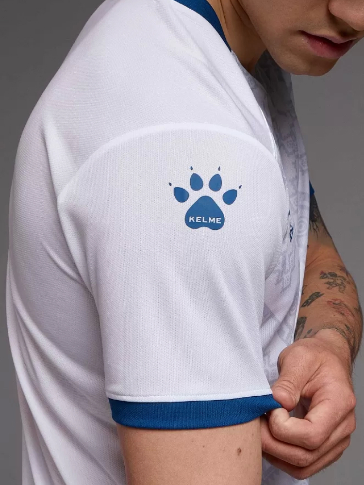 Футбольная форма Kelme Short-Sleeved Football Suit 8151ZB1006-100 White\Blue