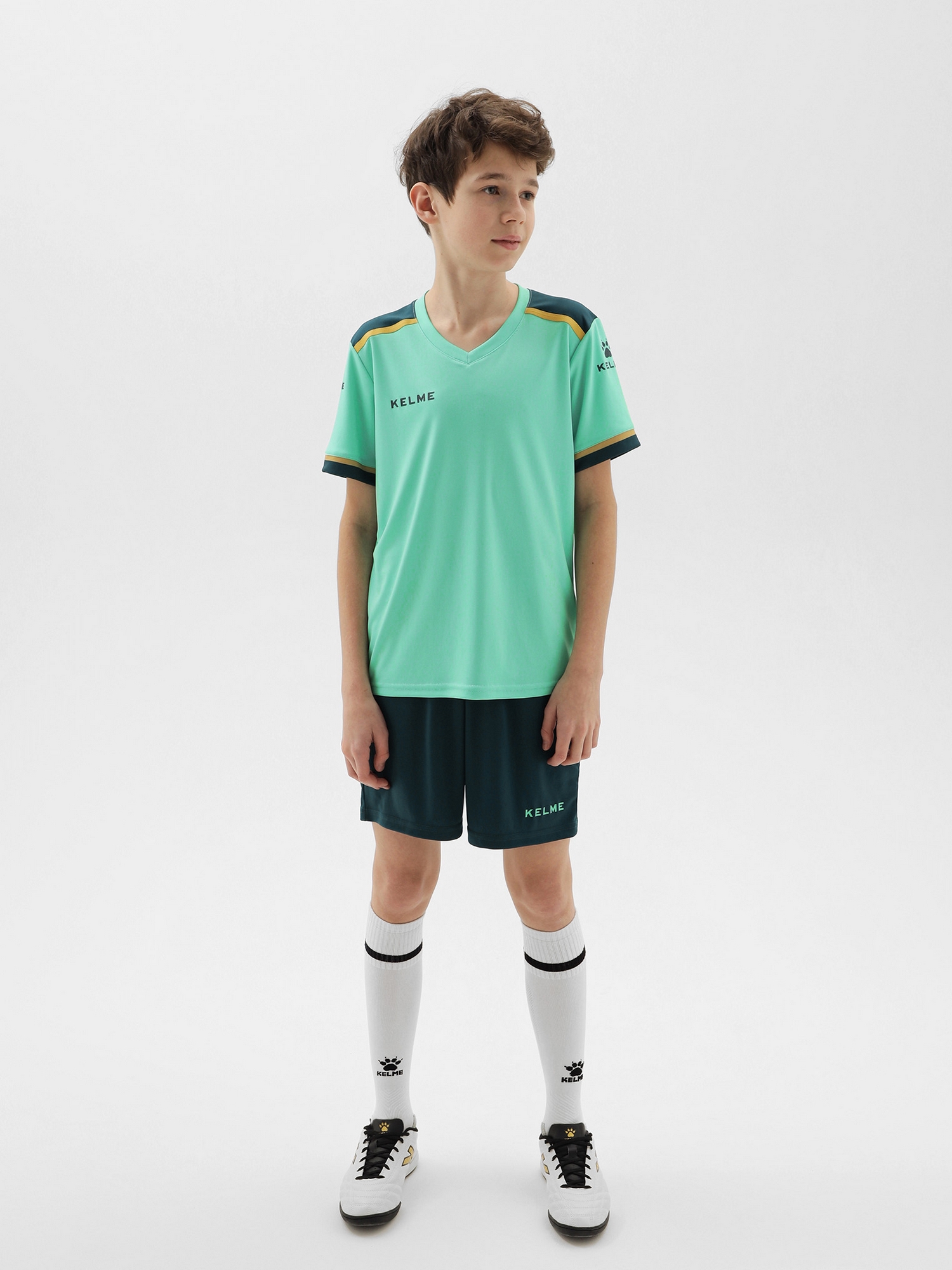Детская футбольная форма Kelme Football Suit 8351ZB3158-328 Teal\Blue-green