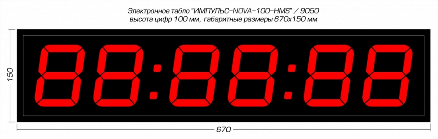 Табло для хоккея Импульс 710-NOVA-D10x6-SS3-RING1