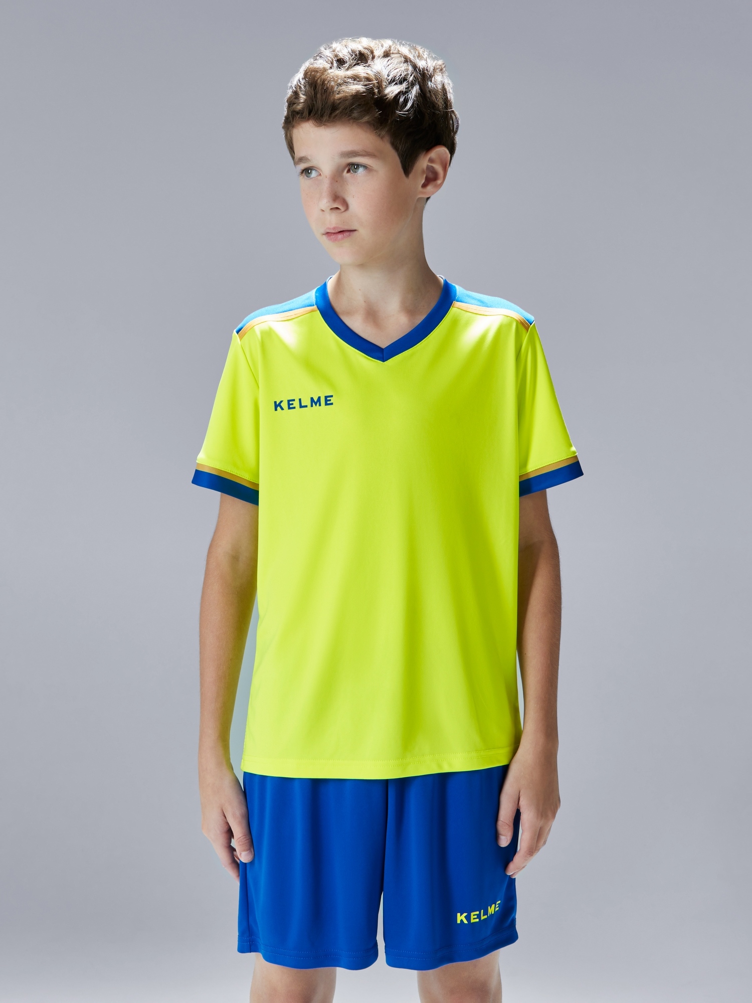 Детская футбольная форма Kelme Football Suit 8351ZB3158-918 Yellow\Blue