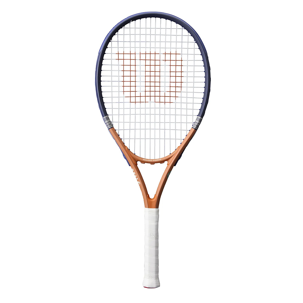 Ракетка для большого тенниса, алюминий, со струнами Wilson Roland Garros Elite Gr1 WR193210U1 оранжево-синий