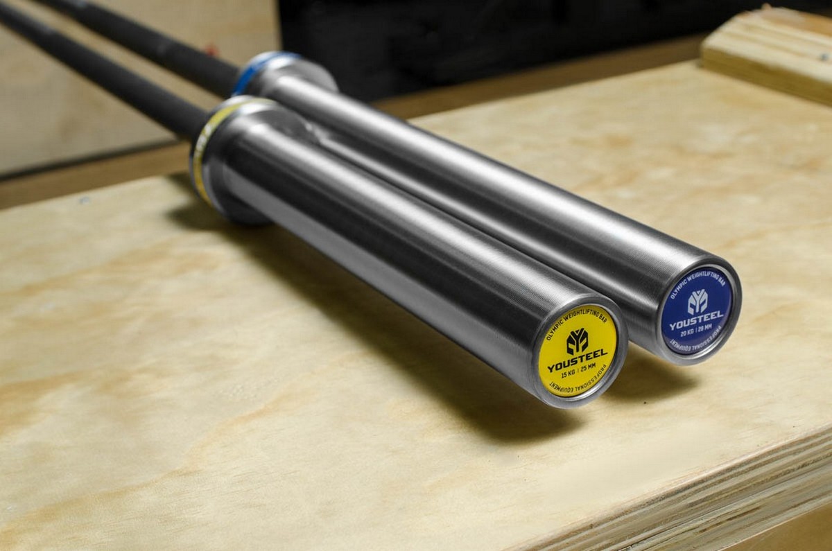 Гриф олимпийский тяжелоатлетический L2200, D50мм YouSteel 20 кг
