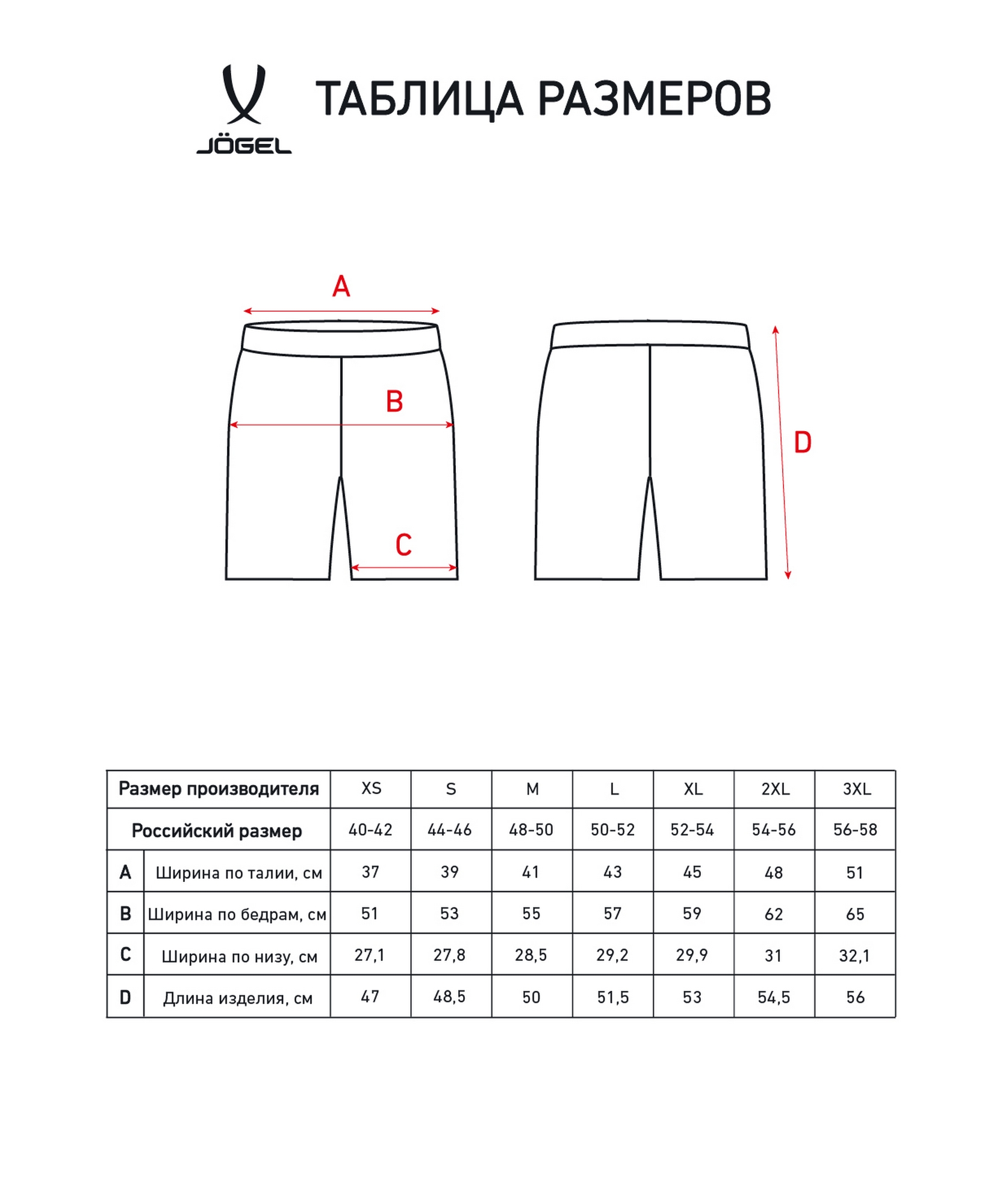 Шорты спортивные Joge ESSENTIAL Terry Shorts, меланж