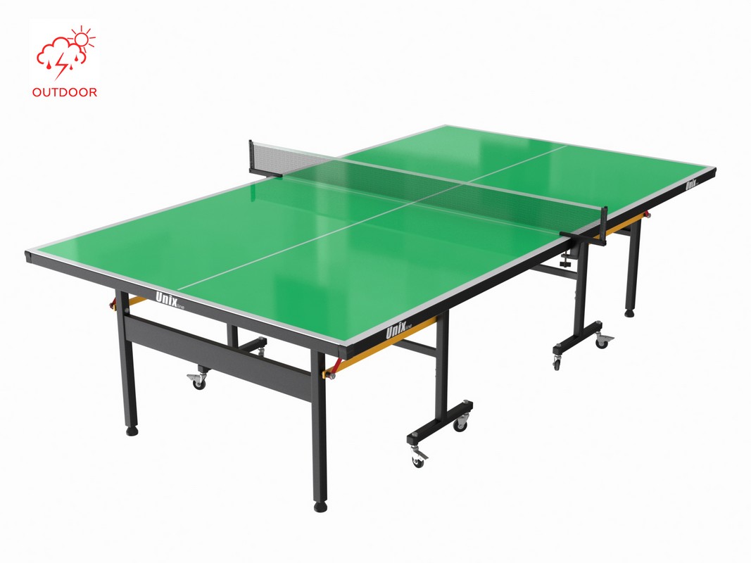 Всепогодный теннисный стол Unix line Outdoor 6mm TTS6OUTGR green