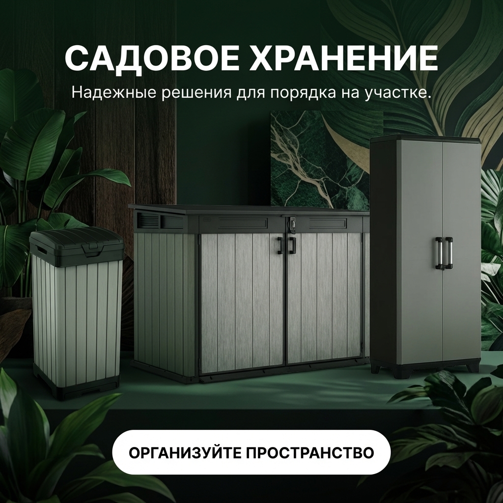 Садовое хранение для порядка и уюта