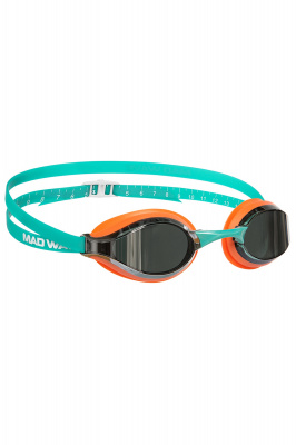 Очки для плавания юниорские Mad Wave Accelerator mirror M0434 06 0 10W Зеленый