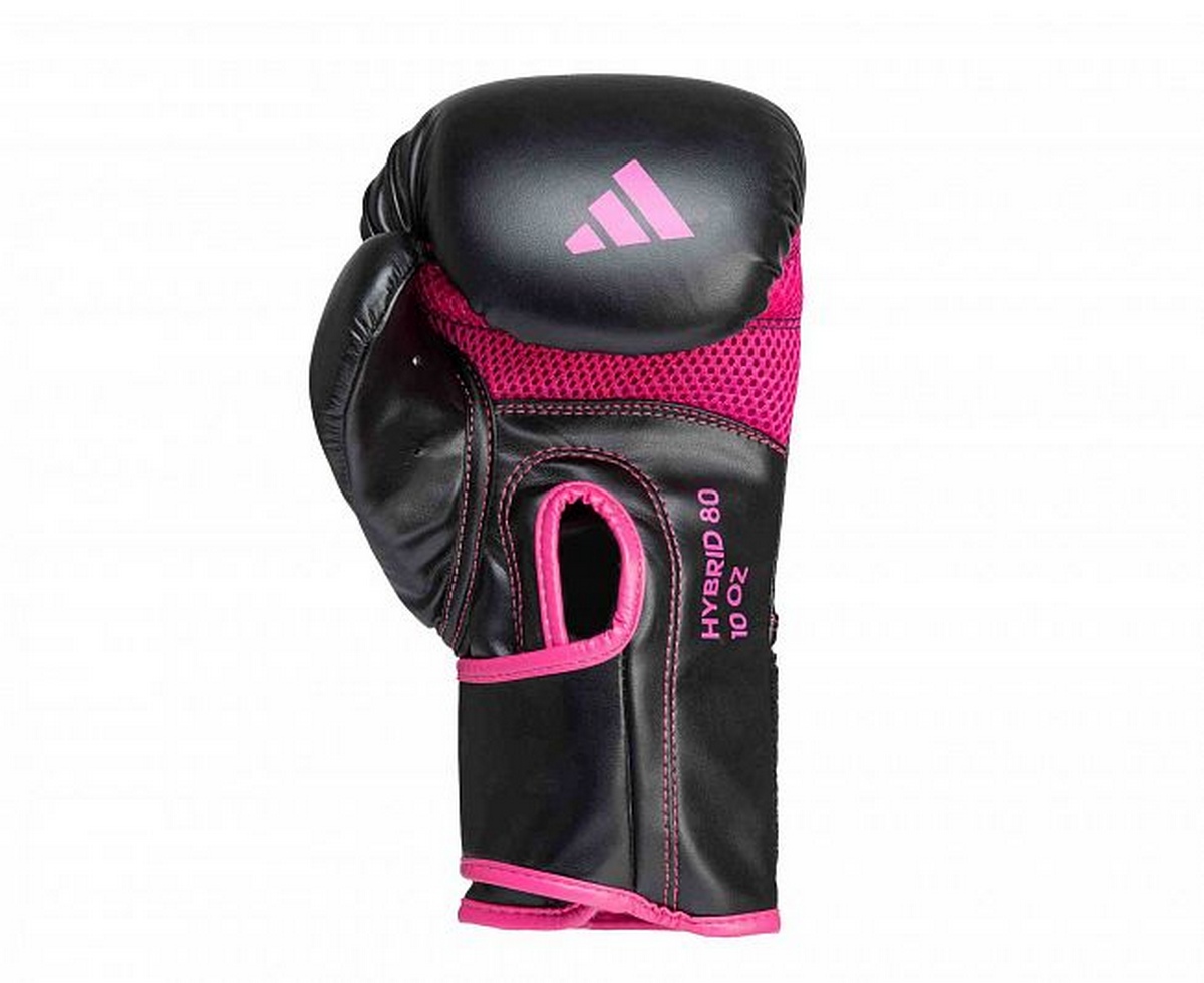 Перчатки боксерские Adidas Hybrid 80 adiH80 черно-розовый