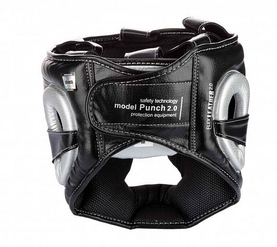Шлем боксерский Clinch Punch 2.0 Full Face C148 черно-серебристый