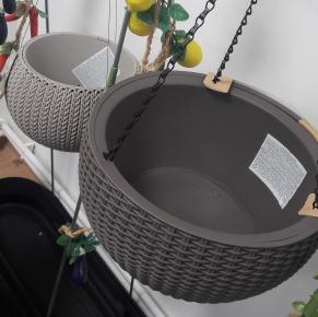 Подвесное кашпо, мокко, имитация ротанга Keter Rattan Hanging