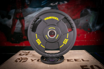 Диск TPU 15 kg YouSteel 3 Handle