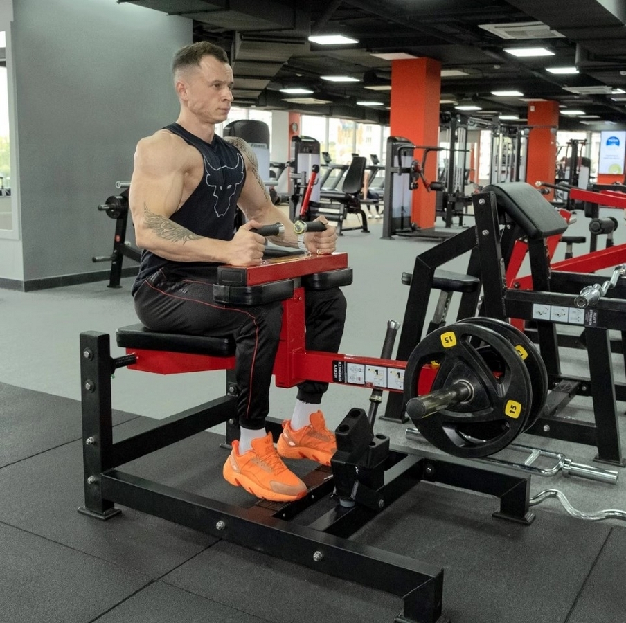 Голень сидя Protrain черно-красный PP123 | Premium Fitness