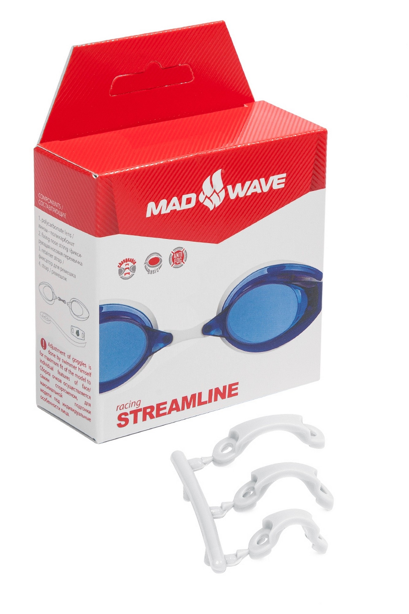 Стартовые очки Mad Wave Streamline M0457 01 0 04W синий