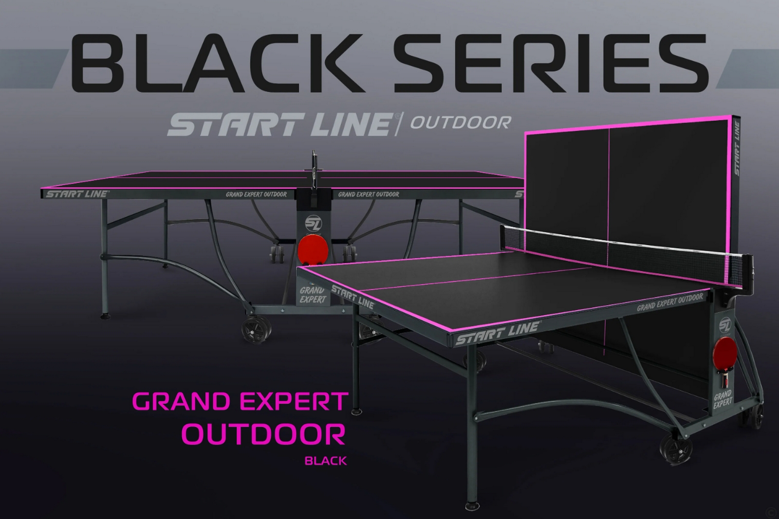 Теннисный стол Всепогодный Start Line Grand EXPERT 6 6044-12 Black