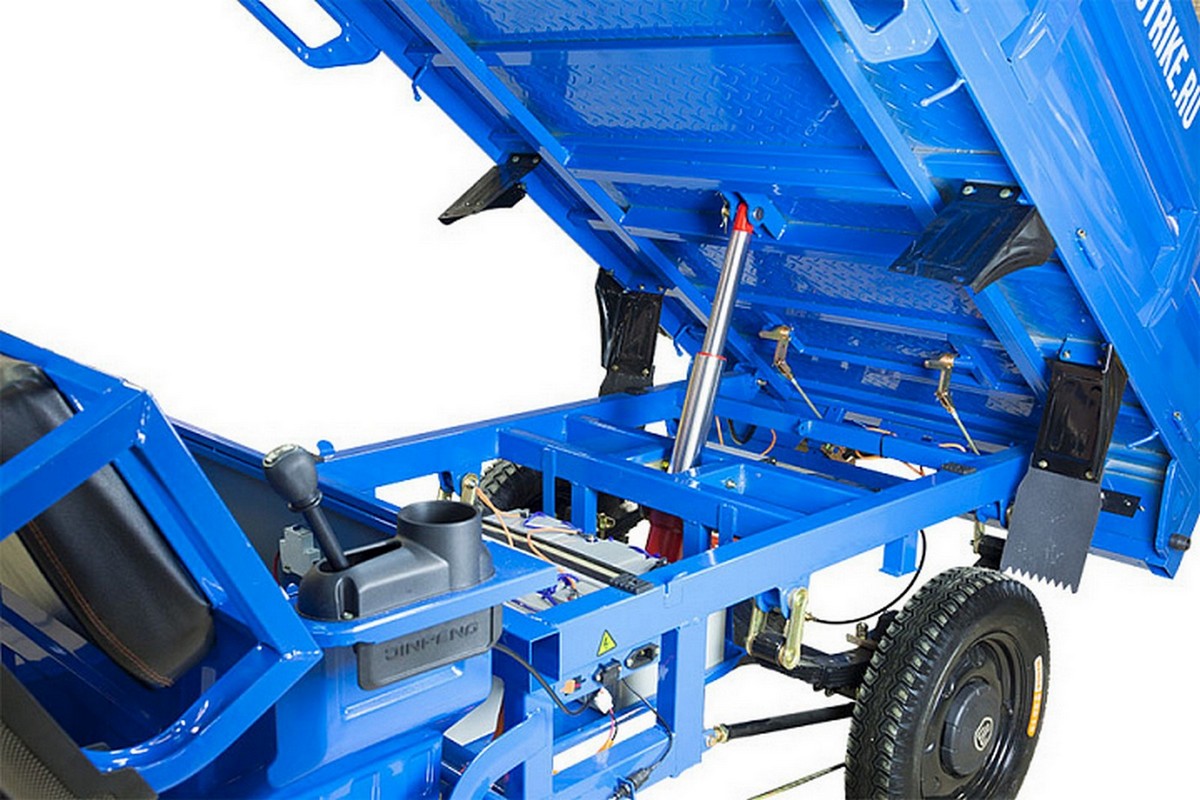 Грузовой электрический трицикл RuTrike D5 1700 гидравлика (60V1200W) 024732-2798 темно-зеленый