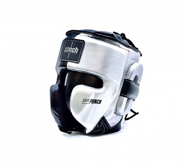 Шлем боксерский Clinch Punch 2.0 C145 черно-серебристый