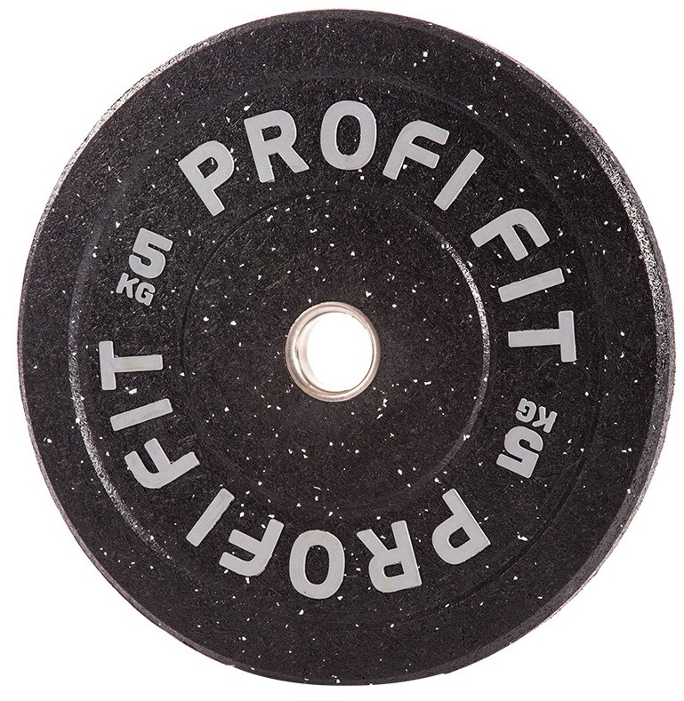 Диск для штанги Hi-Temp с цветными вкраплениями, d51 5кг Profi-Fit