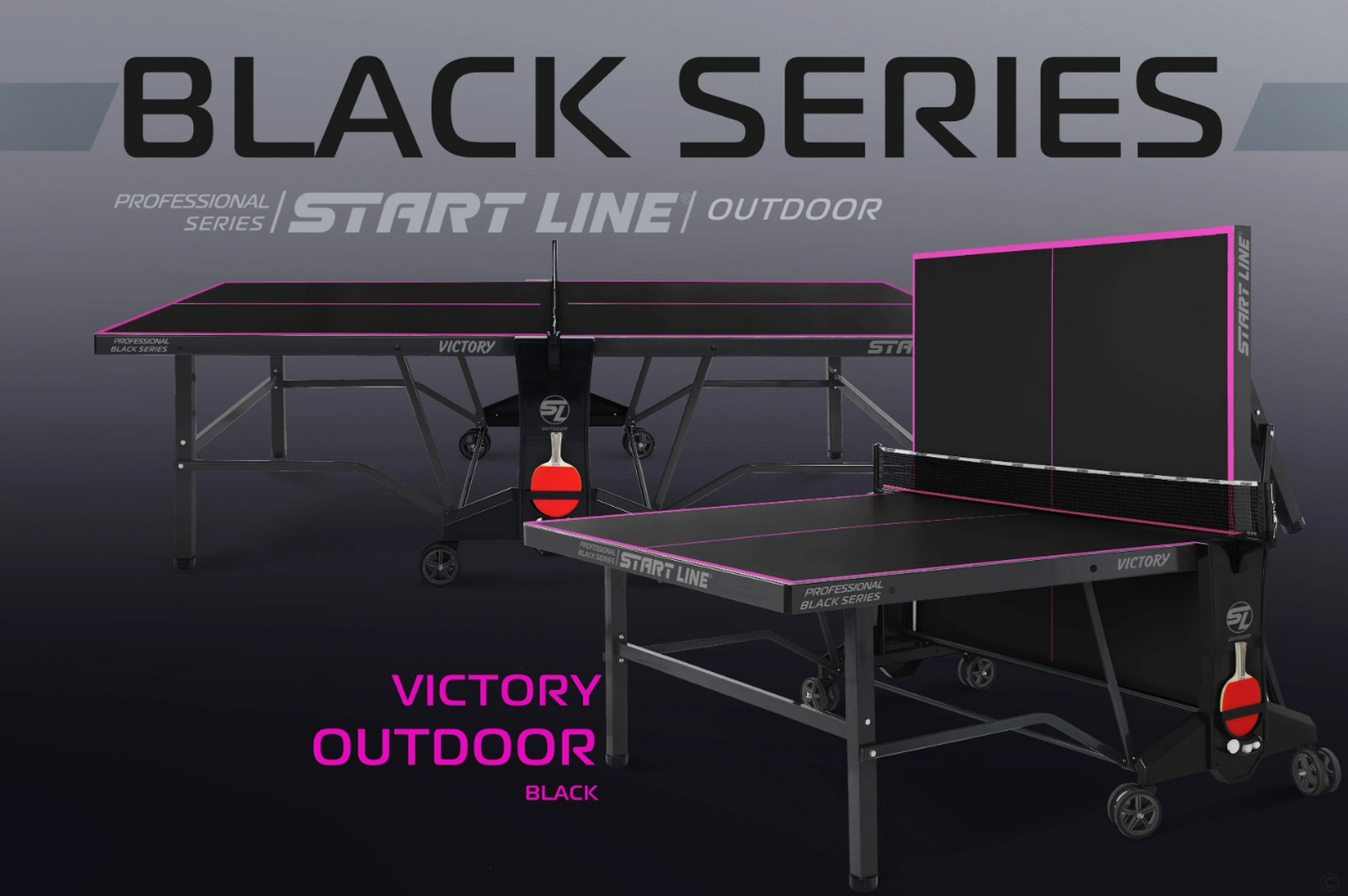 Теннисный стол Всепогодный Start Line VICTORY 6 6063-2 Black
