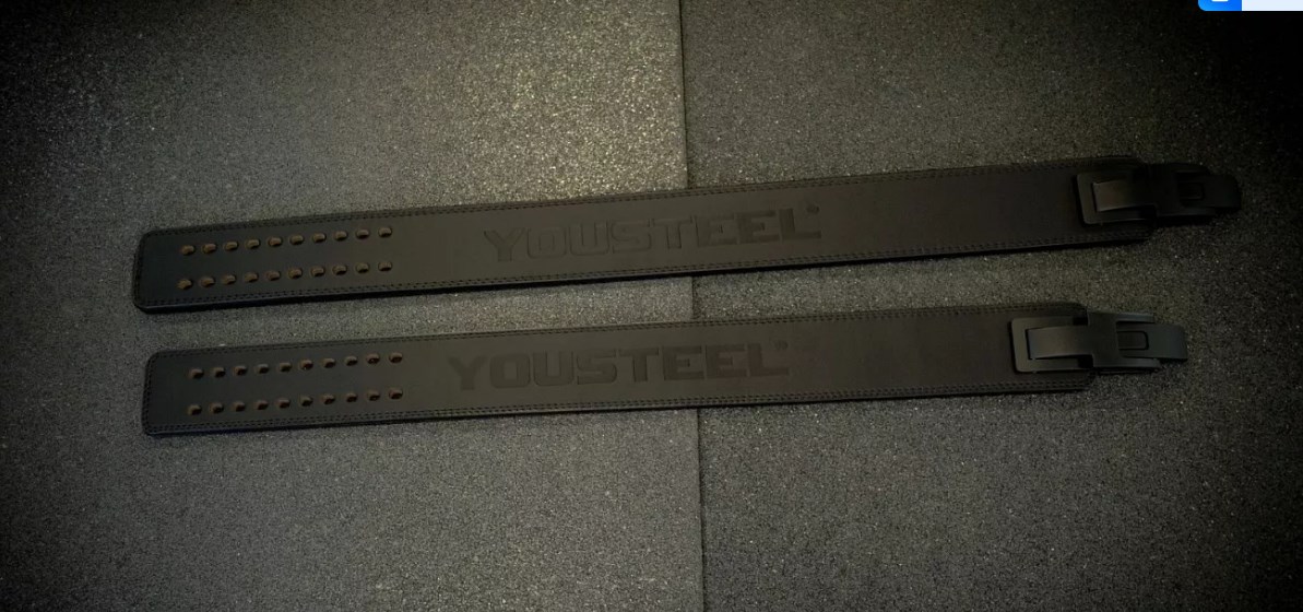 Пояс с карабином из кожи YouSteel 7461