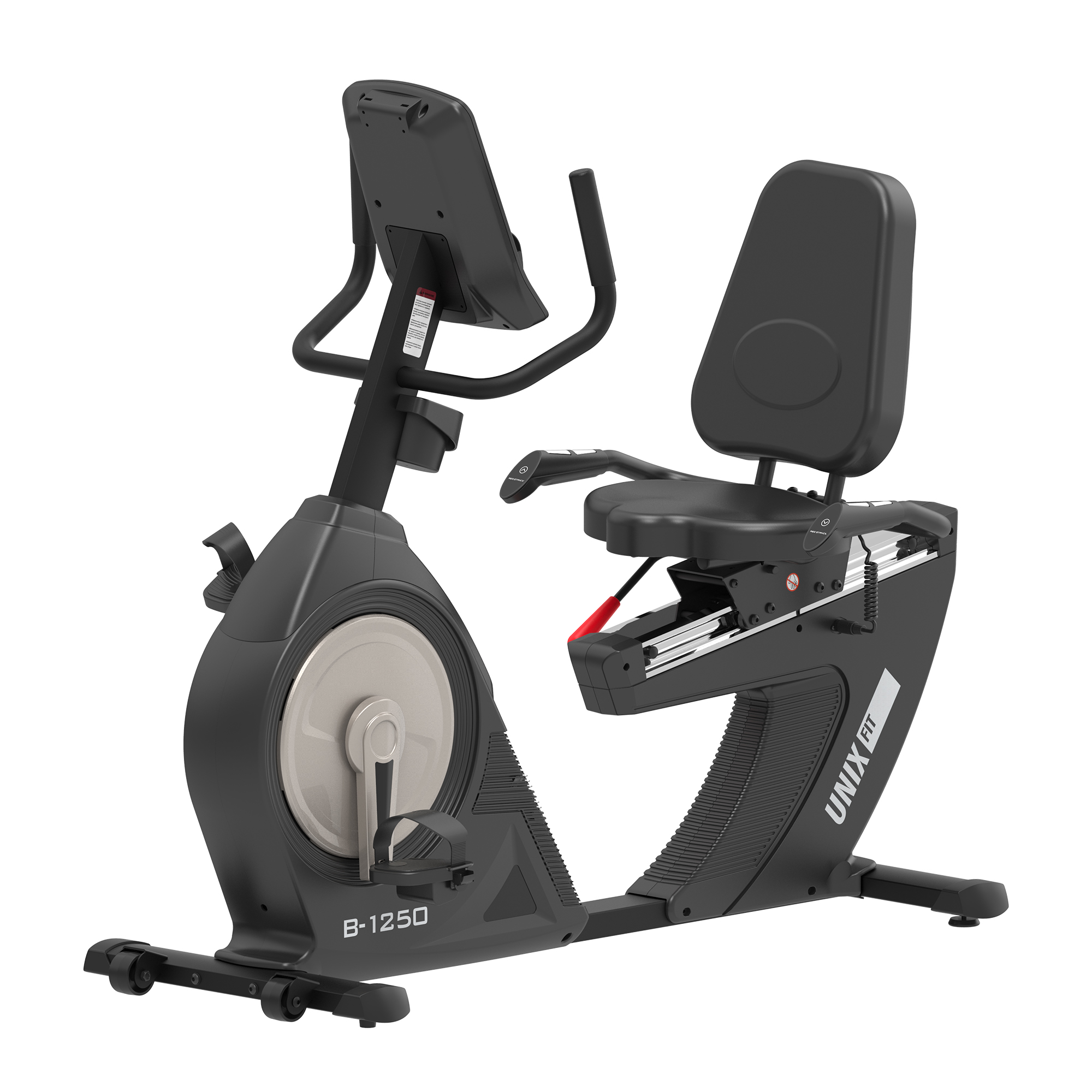 Горизонтальный велотренажер UnixFit B-1250 PRO RBB1250LCD7