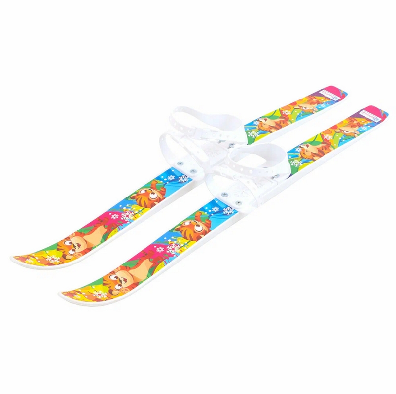 Мини-лыжи с палками, МПЛ 115.00, длина 75см ЦИКЛ 9309-00 Лыжики-пыжики ТИГРЕНОК (упак. 12 шт)