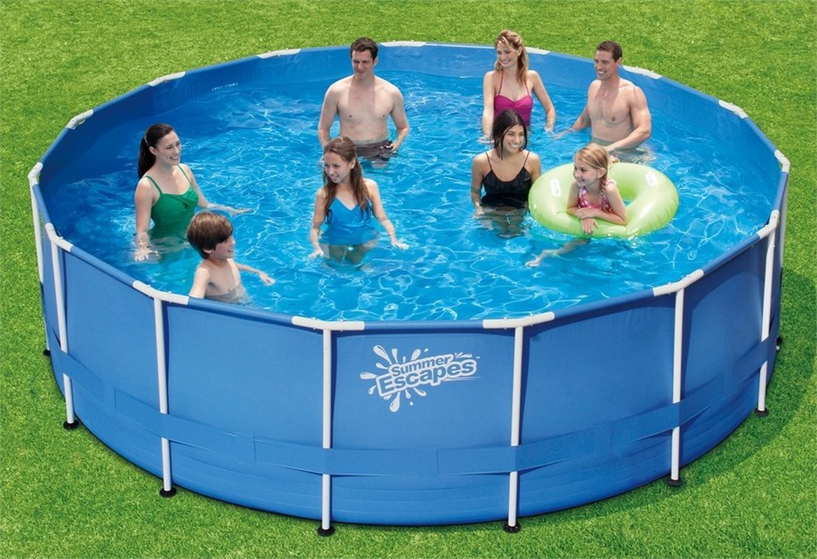 Каркасный бассейн круглый 366x122см SummerEscapes Polygroup Р20-1248