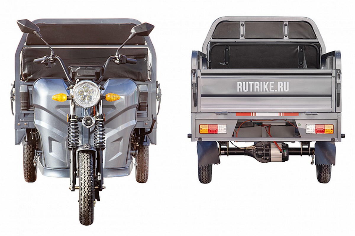 Грузовой электротрицикл RuTrike Мастер 1500 60V1000W 024452-2814 черный матовый